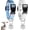 Blue, White, variant on 2 Pack Goat Collars with Bells, Sheep Grazing Copper Bells and Adjustable Nylon Collar Set Loud Bronze Bell Small Farm Animal Sheep Cow Accessories(Blue, White,Plaid Pattern)
