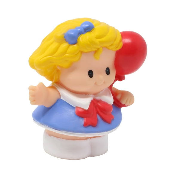 Replacement Part for Fisher-Price Little People Collectible 4th of July Circus Train Playset - Replacement Blonde Sarah Lynn Figure Holding Red Balloon