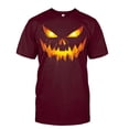thumbnail image 3 of Big and Tall Halloween Tshirt for Men Seasonal Graphic Tee for Casual Short Sleeve Halloween Print Top with Comfortable and Versatile Brick Red S, 3 of 3