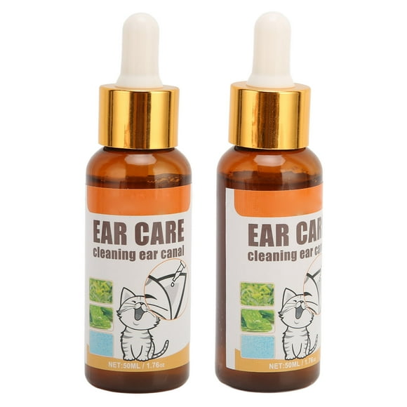 Limpiador de Orejas para Perros, Limpiador de Orejas para mascotas de 50 ml de Limpieza de Cera para Cachorros para Gatito