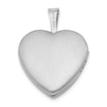 thumbnail image 4 of Lockets Sterling Silver Gold-tone Polished & Satin 16mm Heart Locket, 4 of 5
