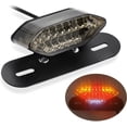 thumbnail image 1 of 12V 16 LED Universal Motorcycle Integrated Brake Tail Running Light Turn Signla License Plate Lamp (Smoked Black Cover), 1 of 5
