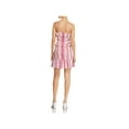thumbnail image 2 of Parker Womens Stripe Peplum Dress, Pink, 8, 2 of 2