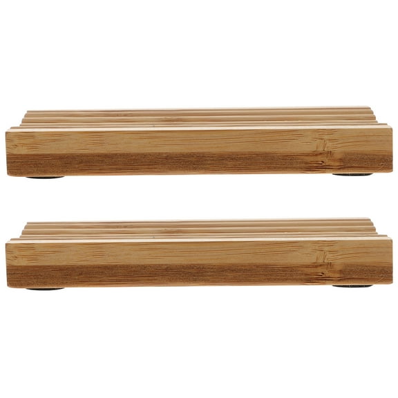 Homoyoyo Soap Dish Set, 2 Pieces Khaki Wave Shape, Storage for Bathroom and Kitchen