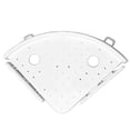 thumbnail image 2 of Estante Triangular Para Productos Básicos, Plástico Hueco Blanco, Sin Perforaciones, Con Ventosa, Soporte Para Estante De Almacenamiento Colgante Para Cocina, Baño, Esquina De Pared Scienceny HA021237-00, 2 of 7