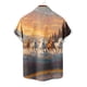thumbnail image 5 of Mens Casual Manga Corta Botón Abajo Camisas Turndown Cuello Blusa de Impresión, Poliéster Ligero Top de la Moda para el Verano Al Aire Libre Y el Uso Diario, 5 of 6