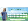 thumbnail image 5 of Short Sleeve Summer Kids Children Crewneck Flared Shirt For 4-14 Years, 5 of 5