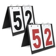 thumbnail image 1 of TOPTIE Set of 2 Portable Table Top Scoreboards for Basketball Tennis Sports 00-99-Black Number & Red Number, 1 of 6