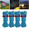 thumbnail image 4 of 4x Reflective Line Tienda de campaña Toldo Gazebo Lona Cuerda Cuerda Paracord Azul Zulema Cuerda de tienda Guyline, 4 of 8