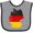 Heather and Black, variant on Inktastic German Map Flag Boys or Girls Baby Bib