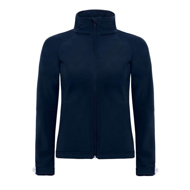B&C Womens Hooded Premium Softshell Jacket (Windproof, Waterproof & Breathable)