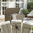 thumbnail image 3 of Homall 82 Gallon Outdoor Storage in Resin Deck Box Lockable Deck Box, Beige, 3 of 7