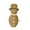 Large, variant on QLUEWX Woven Christmas Ornament, Wicker Snowman‑Shaped Natural Rattan Tabletop Decor with Hat & Scarf for Holiday Home Mantel Decoration (Small)