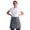 Gray, variant on DOVACKA Unisex Half Bistro Server Apron, Adjustable Waist Apron with Pockets for Restaurant