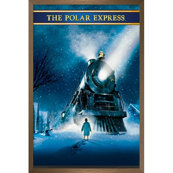 The Polar Express - One Sheet Wall Poster, 14.725" x 22.375", Framed