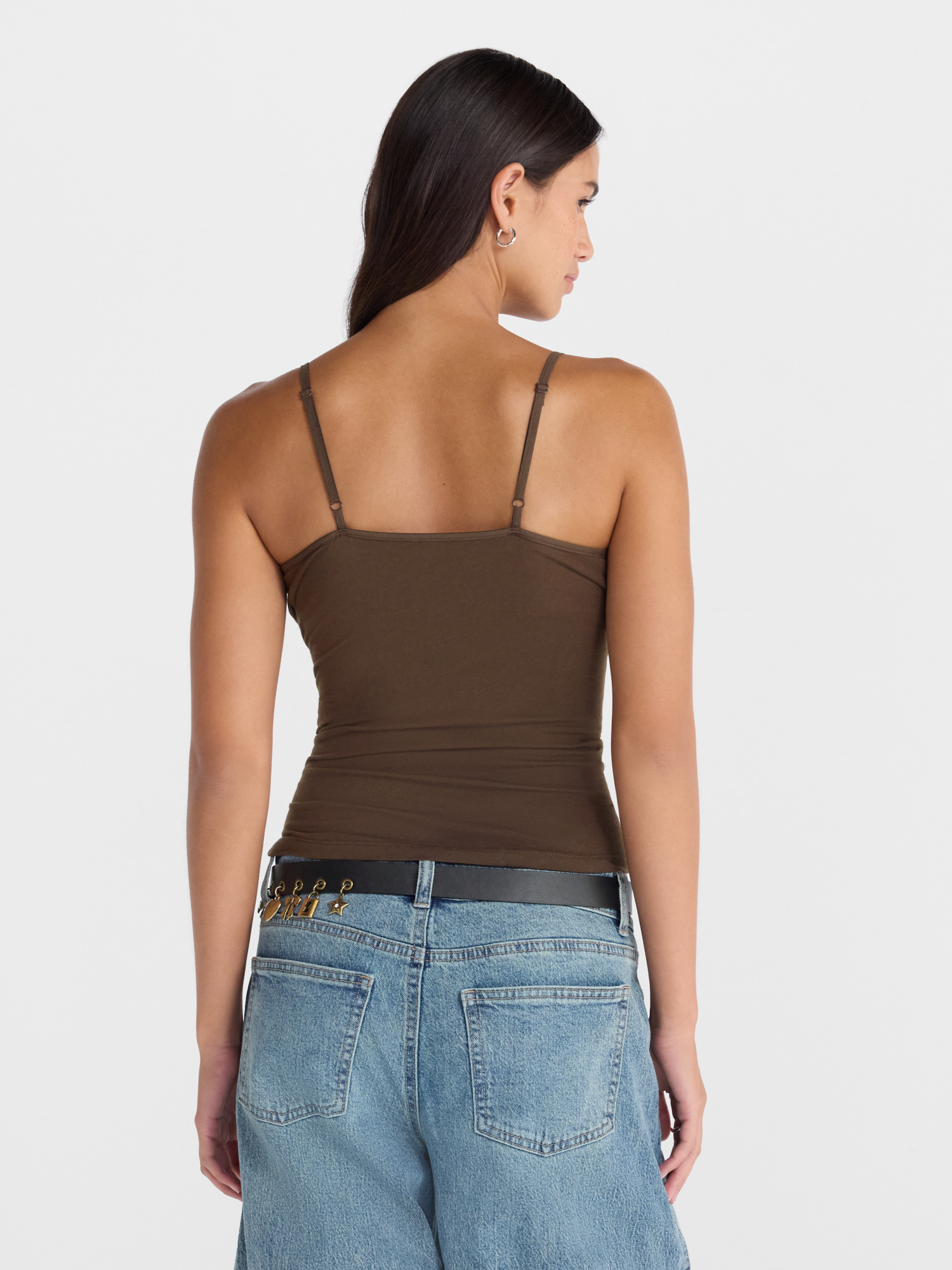 No Boundaries Cropped Cami Top with Shelf Bra photo 3