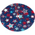 thumbnail image 6 of Stars Blue and White Christmas Tree Skirts 36", Xmas Tree Cloth Mats Trees Skirts for Decor Gift, Home Decoration, 6 of 6