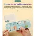thumbnail image 5 of Wisolt Pill Organizers,8 Compartment ,Flip Lid,Moisture Proof, 3 Day Pill Box,Green 3 Pcs, 5 of 6