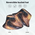 thumbnail image 2 of Sikiie Mythical Serpent Mountain Sunrise Reflective Double-Sided Bucket Hat, Sun Hat, for Gardening, Beaching, Camping, Hiking, Fishing, 2 of 6