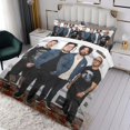 thumbnail image 3 of FALL OUT BOY (2) Conjunto de sábanas temático, trío de piezas, cómodo y amigable con la piel, diseño único, regalo de decoración para el hogar para familiares, amigos y fans,140X210cm, 3 of 6