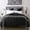 Black, variant on Evolive All Season PreWashed Solid Color Microfiber White Goose Down Alternative Comforter (Mint, King)