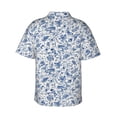 thumbnail image 4 of Xecao Rabbit And Butterfly print Hawaiian shirt - a stylish short-sleeve button-down for men, perfect for casual beach and tropical outings., 4 of 9