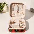 thumbnail image 6 of Coconut Jujube Tree Travel Portable Square Earring Holder with Necklace Holder, Storage Box, and Travel Organizer - Ideal for Girls and Women, 6 of 6