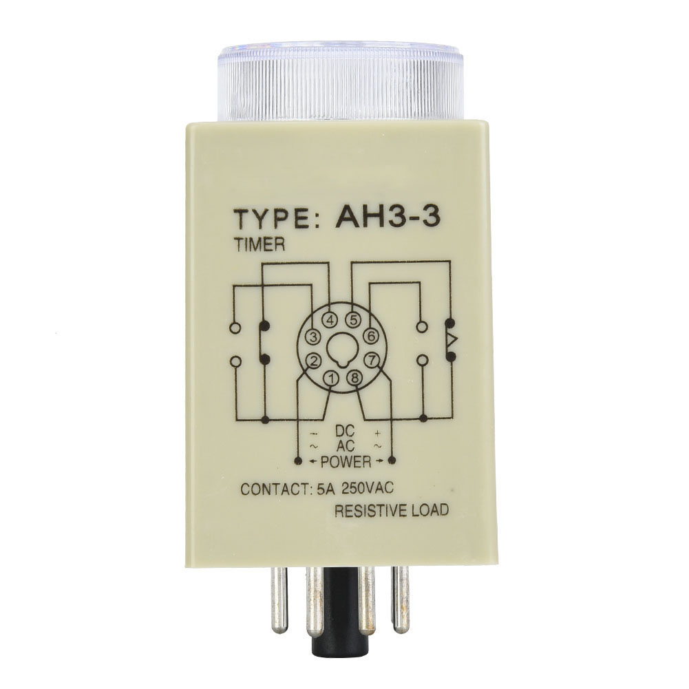 Time Relay Timer Switch With Large Transparent Time Setting Knob Din