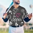 thumbnail image 5 of KLL I Love Coffee for Men's Baseball Shirts,Short Sleeve Casual Shirts Button Down Shirt for Men Beach Summer Wedding Shirt-XX-Large, 5 of 7