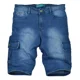 thumbnail image 1 of Bermuda De Mezclilla Para Hombre, Short De Mezclilla Cargo, 1 of 5