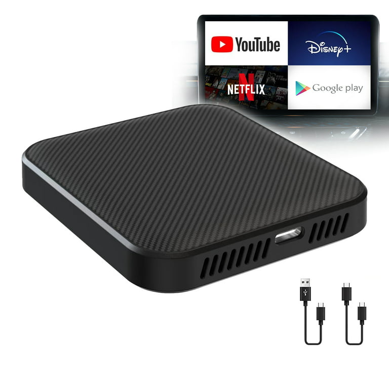 Wireless CarPlay Ai Box & Android Auto Wireless Adapter Stream Media to  Your Car via Netflix  Disney+, The Magic Box CarPlay Support GPS  HDMI