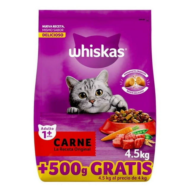 Alimento para Gato Whiskas Adulto Carne Orginial 4.5 Kg