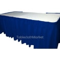 thumbnail image 3 of 14' ft royal blue POLYESTER PLEATED TABLE SKIRT skirting show Catering DJ", 3 of 3
