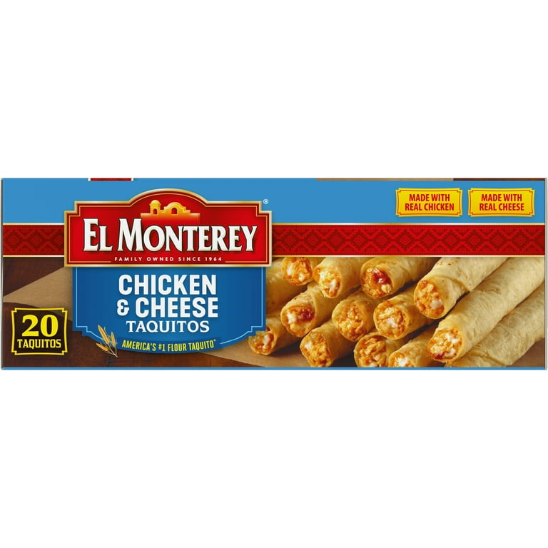 El Monterey Chicken Cheese Flour Taquitos, 20 Oz, 20 Ct, 50 OFF