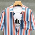 thumbnail image 5 of BOBOGOJP Men's Shirts Plaid Formal Top Big and Tall Button Down Shirt,Red 4XL, 5 of 5