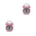 thumbnail image 2 of Reloj despertador Inteprter Metal doble campana luz nocturna silenciosa Rosa 2Conjunto, 2 of 6