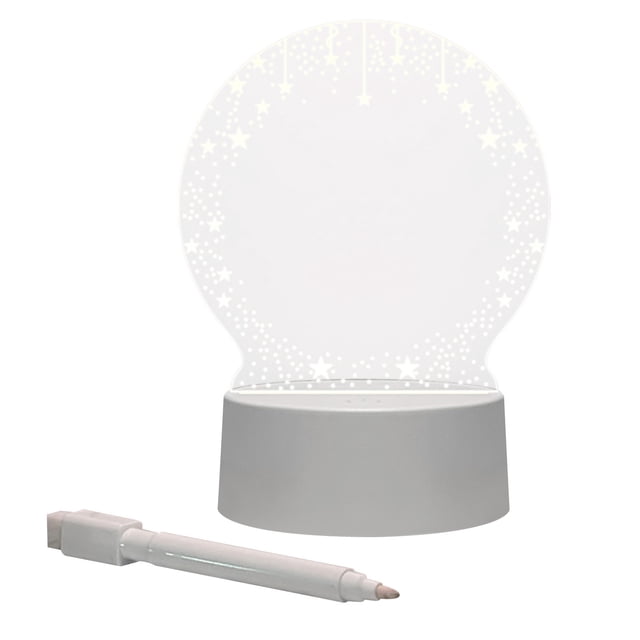 Pompotops Transparent Note Board Erasable Writing Message Board Home Desktop Small Whiteboard Table Lamp 3ml Clearance