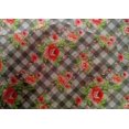 thumbnail image 4 of oneOone Cotton Silk Fabric Leaves & Floral Check Printed Craft Fabric BTY 42 Inches Wide, 4 of 4
