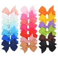 thumbnail image 2 of Ribbon Hair Bow with Alligator Clip for Girls, 20 Pcs lot With Stay Put Hair Clips, 2 of 8