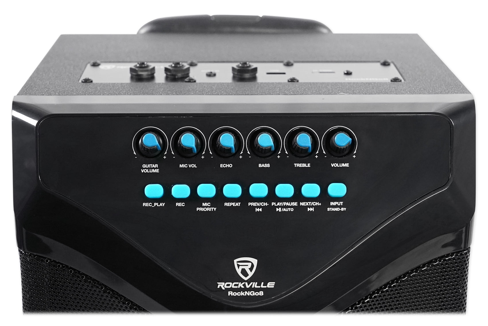 Rockville 8" Portable YouTube Bluetooth Karaoke Machine/System+(3) Microphones