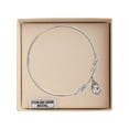 thumbnail image 3 of 8 inch Round Double Loop Bangle Bracelet w/ St. Bernadette in Sterling Silver, 3 of 3