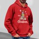thumbnail image 1 of Fiudx Sudadera Japonesa Ligera con Capucha para Hombre, Deportiva y Transpirable, Cuello Curvo, Ideal para Correr En El Gimnasio, Estilo de Vida Activo, con Estampado Navideño., 1 of 5