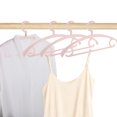 thumbnail image 2 of Perchas de ropa antideslizantes Unique Bargains 4 Pcs color rosa, 2 of 5