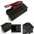 thumbnail image 1 of 12V 3in1 Vehicle Car Kit Thermometer + Voltmeter + Clock LED Digital Display, 1 of 7