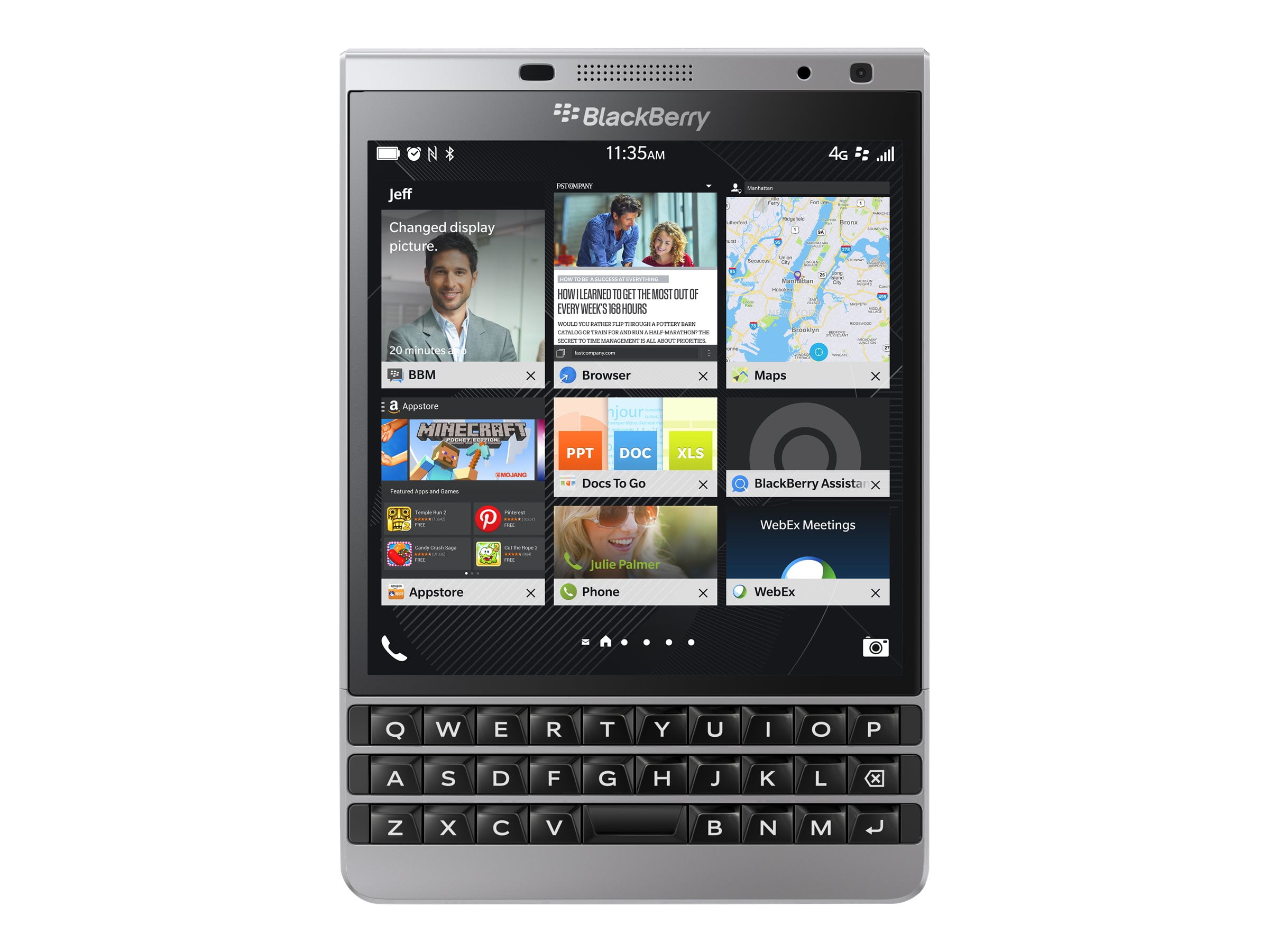 BlackBerry Passport 32GB Unlocked Smartphone, Black - Walmart.com