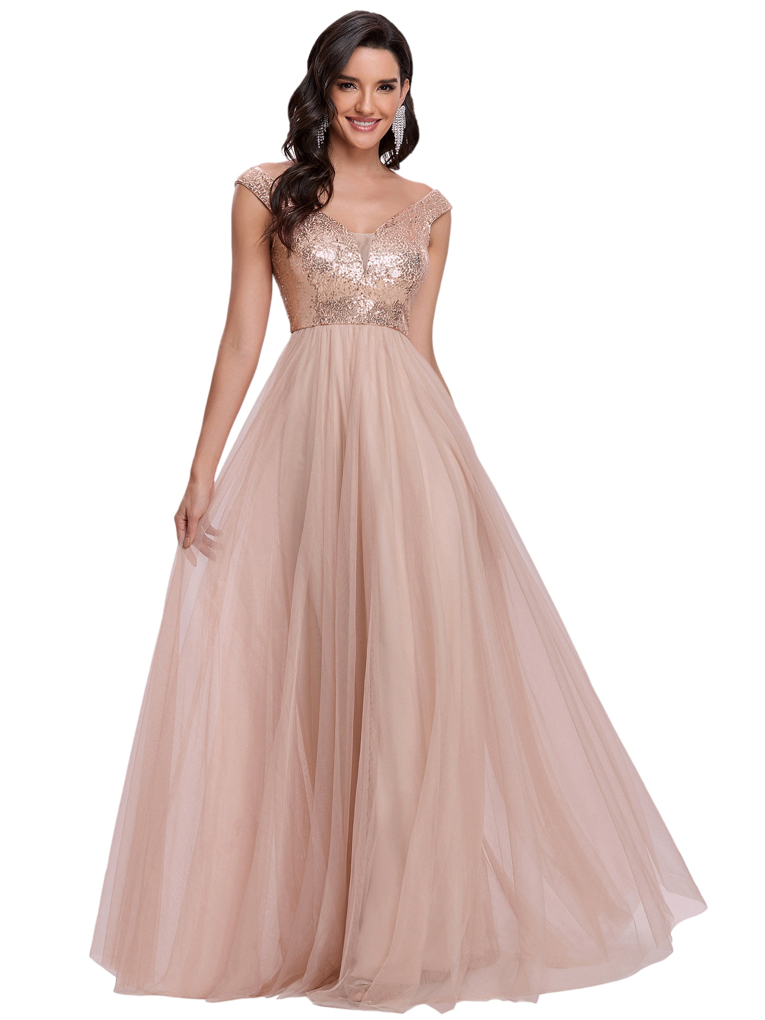 US Ever-Pretty V-neck Long Evening Party Prom Dresses Fishtail Wedding Ball Gown 