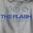thumbnail image 2 of Boy's The Flash Heroes Classic Blue Emblems Pull Over Hoodie Athletic Heather Large, 2 of 4
