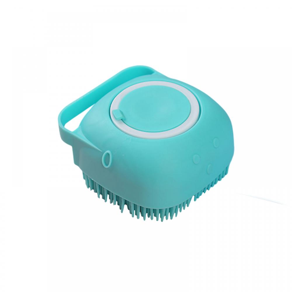 Silicone Exfoliating Sensory Shower Brush with Soap Dispenser