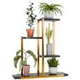 thumbnail image 3 of Queroig Plant Stand Indoor, Tiered Plant Stand for Indoor Plants Multiple, Corner Flower Stand for Living Room, Multi-Layer Iron Art Plant Shelf (3/4/5/6 Tiers), 3 of 8