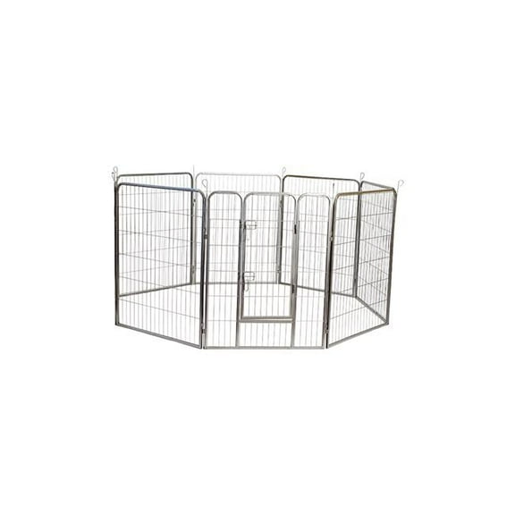 48h in. Heavy Duty Metal Tube Pen Pet Dog Exercise & Training Playpen
